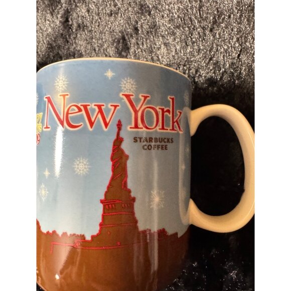 Starbucks 2009 New York Happy Holidays Coffee Mug 16 Fl Oz Limited Edition - Picture 4 of 7